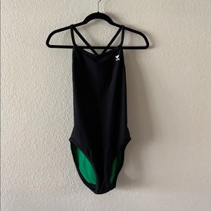 TYR black/green reversible swimsuit